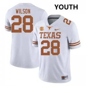 Youth UT #28 Santana Wilson NCAA Football Jersey - White