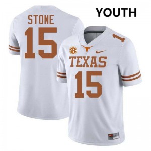 Youth UT #15 Will Stone Replica Football Jersey - White