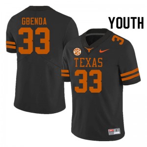 Youth UT #33 David Gbenda 2024 SEC Conference Jersey - Black