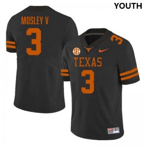 Youth UT #3 Emmett Mosley V NCAA Football Jersey - Black
