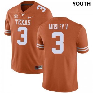 Youth UT #3 Emmett Mosley V Alumni Football Jersey - Texas Orange