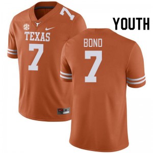 Youth UT #7 Isaiah Bond University SEC Conference Jersey - Orange