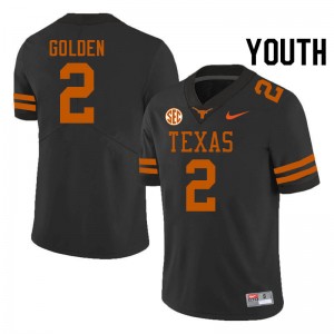 Youth UT #2 Matthew Golden Replica SEC Conference Jersey - Black
