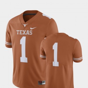 Men's #1 Limited Longhorns Football college Jersey - Texas Orange