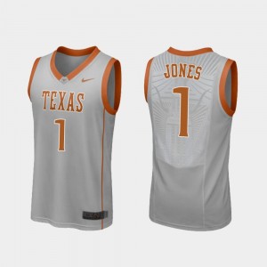 Men's Texas Longhorns #1 Andrew Jones Orange Throwback College Basketball  Jersey 608665-678