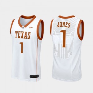 Men UT #1 Replica Basketball Andrew Jones college Jersey - White