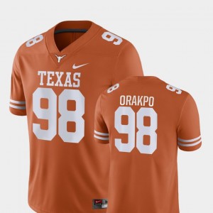 Men's #98 Game Football University of Texas Brian Orakpo college Jersey - Orange