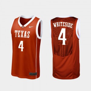 Mens #4 UT Basketball Replica Drayton Whiteside college Jersey - Burnt Orange