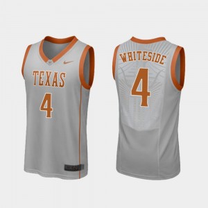 Men Texas Longhorns Replica #4 Basketball Drayton Whiteside college Jersey - Gray