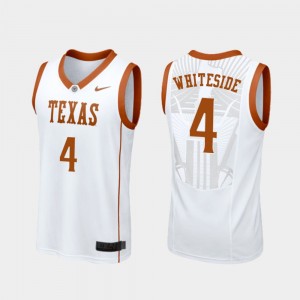 Men #4 Basketball UT Replica Drayton Whiteside college Jersey - White