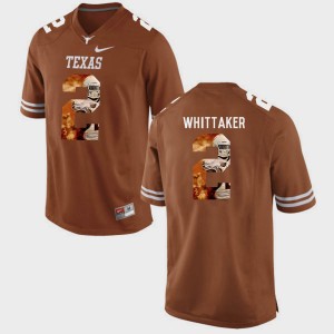 Men Longhorns #2 Pictorial Fashion Fozzy Whittaker college Jersey - Brunt Orange