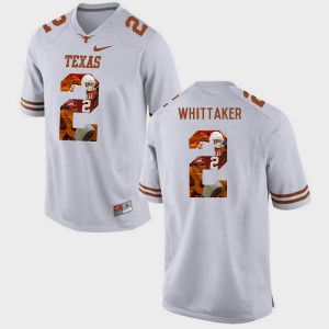 Men Pictorial Fashion Longhorns #2 Fozzy Whittaker college Jersey - White