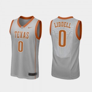 Mens Replica UT Basketball #0 Gerald Liddell college Jersey - Gray