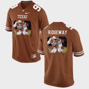 Mens Pictorial Fashion Longhorns #98 Hassan Ridgeway college Jersey - Brunt Orange