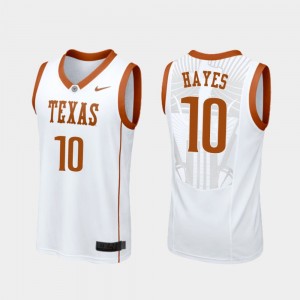 Men's Texas Longhorns #10 Vince Young Burnt White Throwback NCAA