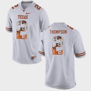 Men Pictorial Fashion UT #2 Mykkele Thompson college Jersey - White