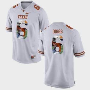 Men Pictorial Fashion UT #6 Quandre Diggs college Jersey - White