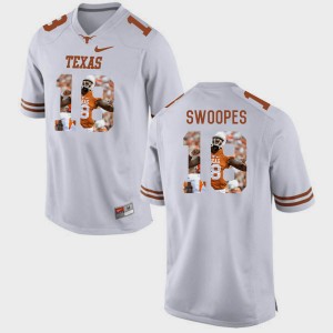 Men UT #18 Pictorial Fashion Tyrone Swoopes college Jersey - White