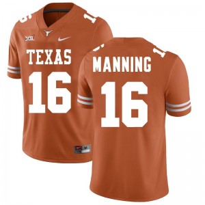 Men Texas Longhorns #16 Arch Manning Limited College Jersey - Texas Orange