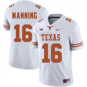 Mens University of Texas #16 Arch Manning Limited College Jersey - White