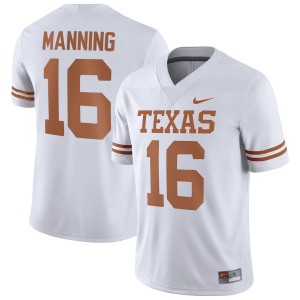 Men Longhorns #16 Arch Manning Nike NIL College Jersey - White