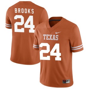 Men's Texas Longhorns #24 Jonathon Brooks Nike NIL College Jersey - Texas Orange