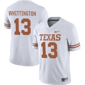 Men's Longhorns #13 Jordan Whittington Nike NIL College Jersey - White