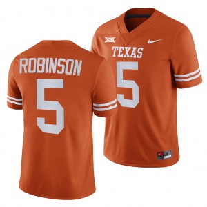 Men's University of Texas #5 Bijan Robinson Nike NIL College Jersey - Texas Orange