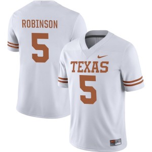 Mens Longhorns #5 Bijan Robinson Nike NIL College Jersey - White