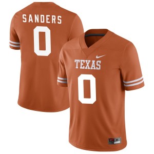 Men Texas Longhorns #0 Ja'Tavion Sanders Nike NIL College Jersey - Texas Orange