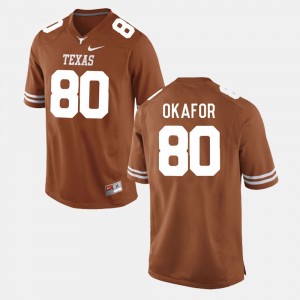 Men #80 Football UT Alex Okafor college Jersey - Burnt Orange