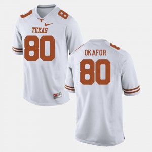 Men #80 Football UT Alex Okafor college Jersey - White