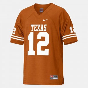 Mens Longhorns #12 Football Colt McCoy college Jersey - Orange