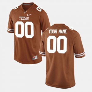 Men #00 college Custom Jerseys - Orange Football UT