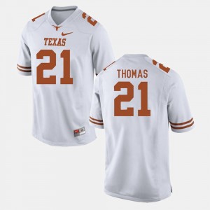 Men's Football Texas Longhorns #21 Duke Thomas college Jersey - White