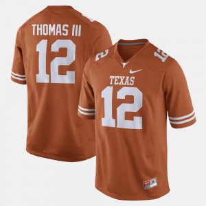 Men's Alumni Football Game #12 UT Earl Thomas college Jersey - Orange