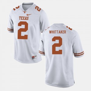 Men Texas Longhorns Football #2 Fozzy Whittaker college Jersey - White