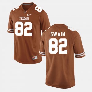 Men's UT #82 Football Geoff Swaim college Jersey - Burnt Orange