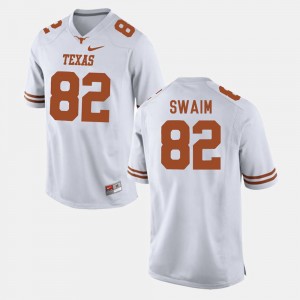Mens Football University of Texas #82 Geoff Swaim college Jersey - White