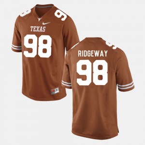 Mens #98 Football UT Hassan Ridgeway college Jersey - Burnt Orange