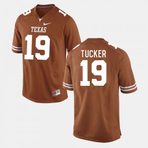 Men's UT Football #19 Justin Tucker college Jersey - Burnt Orange