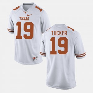 Men's Football UT #19 Justin Tucker college Jersey - White