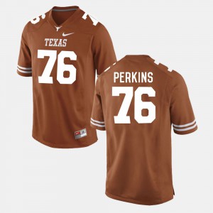 Men #76 Kent Perkins college Jersey - Burnt Orange Football UT