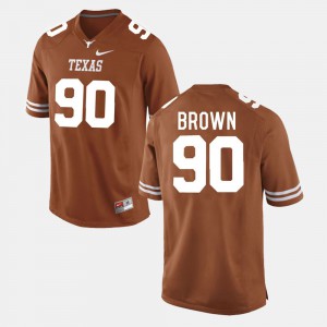 Men's Longhorns Football #90 Malcom Brown college Jersey - Burnt Orange