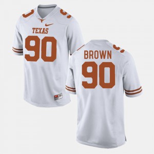 Men #90 Football Longhorns Malcom Brown college Jersey - White