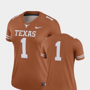 Women Football Texas Longhorns #1 Finished Replica college Jersey - Texas Orange