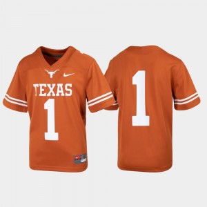 Kids UT #1 Untouchable Football college Jersey - Texas Orange